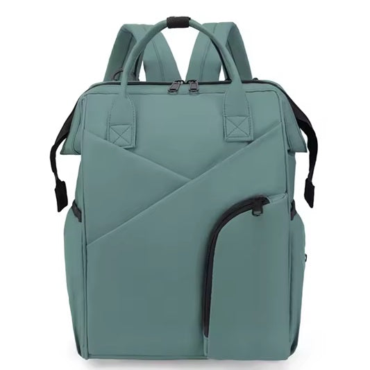 New Simple Casual Oxford Cloth Mommy Bag Water Repellent Large Capacity Backpack Push Stroller Carrying Mother and Baby Bag.