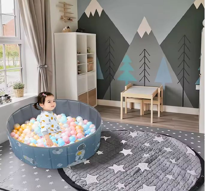 Portable Furniture Playpen for Children Large Park Dry Pool Camping Playground Indoor Kids Safety Fence For 0-6 Years.