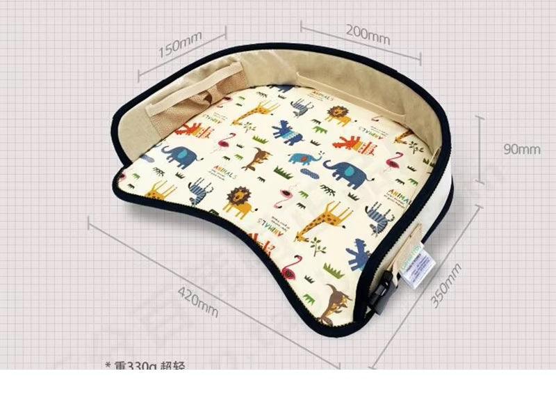 CURVEAR ®️Multifunctional Cartoon Car Safety Seat Tray Waterproof Stroller Holder Kids Toys Food Drink Table Portable Car Baby Seat Table