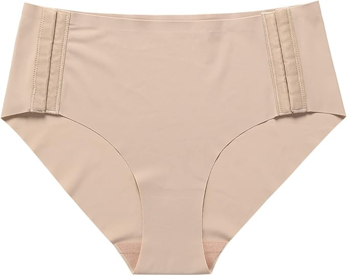 Curvear Mid Waist Briefs No Show Underwear Custom Logo Seamless No Show Ice Silk Panties Breathable Women Underwear.