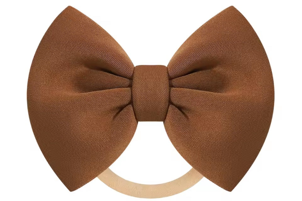 CURVEAR ®️Newborn Baby 4 piece Headband with Bow - Cute & Comfortable.