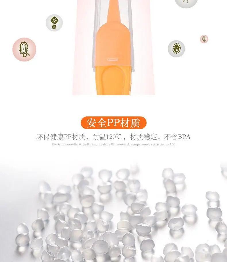 CURVEAR®️Baby Daily nursing care of infants with direct marketing of baby nasal shit clip safety round head clamp for cleaning tweezers