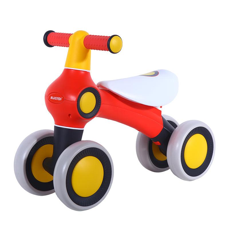 Curvear®️Children Balance Bike kids Scooter Baby Walker 1-2 Years Tricycle Bike Ride RED