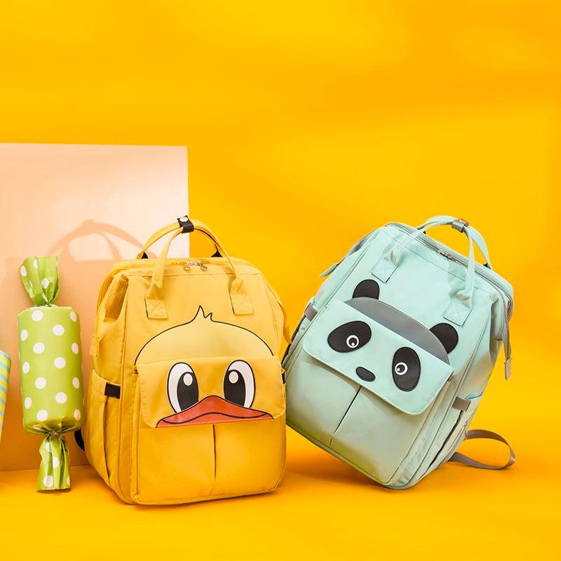 Curvear®️Diaper Bags for Mom and Dad Kids Diaper Bags for Travel Backpack with Small Bottle Pouch for Multi-Function Waterproof and Large Capacity