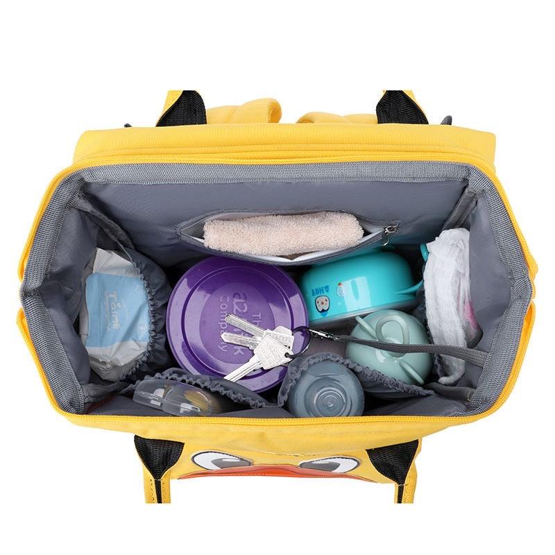 CURVEAR®️5 in 1 Baby Diaper Bag Backpack Organizer with Changing Station, Bassinet, Foldable Diaper Bags for Baby Bags for Boys Girl Large Capacity Waterproof Multi-Functional Travel Bag