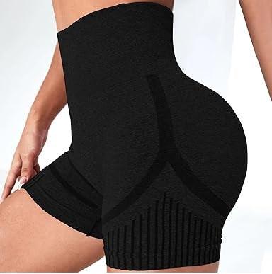 Curvear Women Workout Shorts Tummy Control Butt Lifting High Waist Short Leggings Athletic Gym Yoga Pants