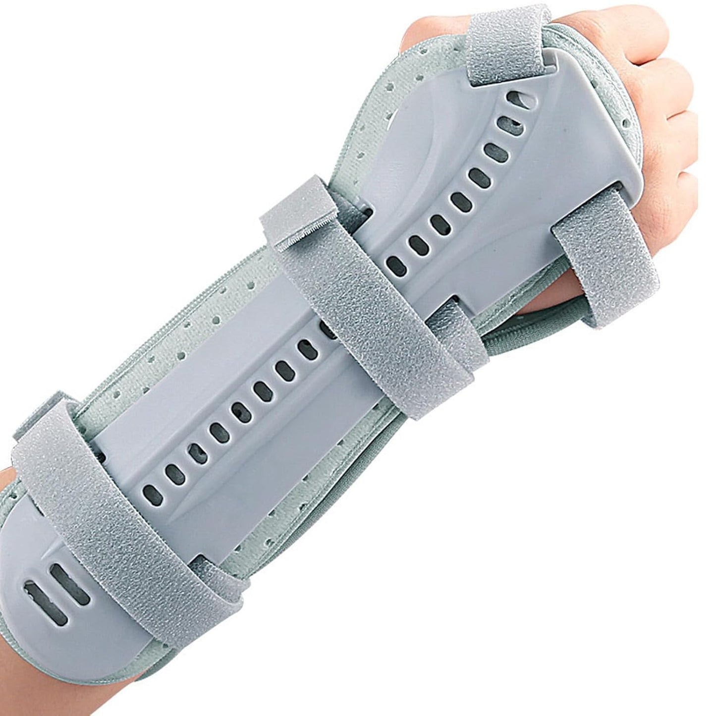 Curvear Hand Fracture Fixation Brace, Wrist & Forearm Support, Breathable Material, Night Immobilizer, for Carpal Tunnel Syndrome, Forearm or Wrist Tendonitis Pain Treatment