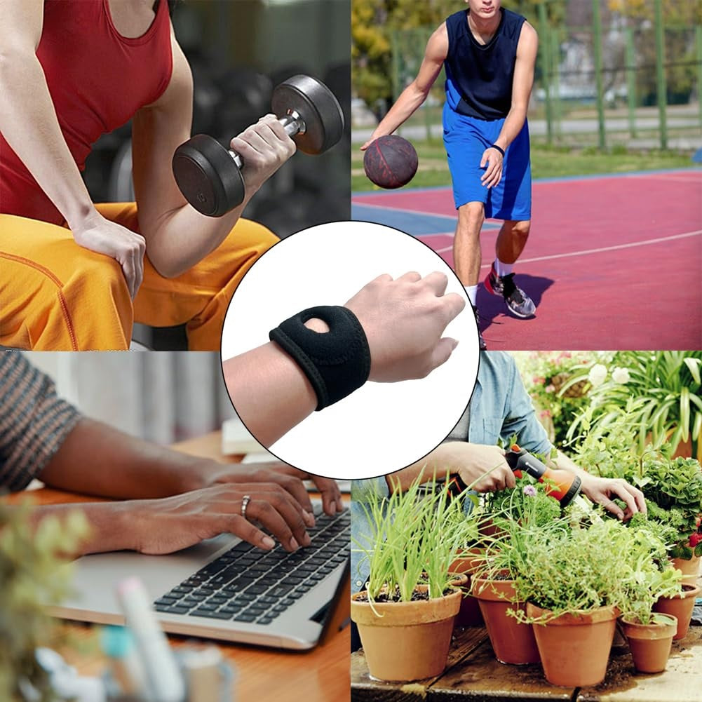 Curvear 1Pair Wrist Brace and Compression Pad for Men Women TFCC Tear Training Tendonitis Basketball Sports