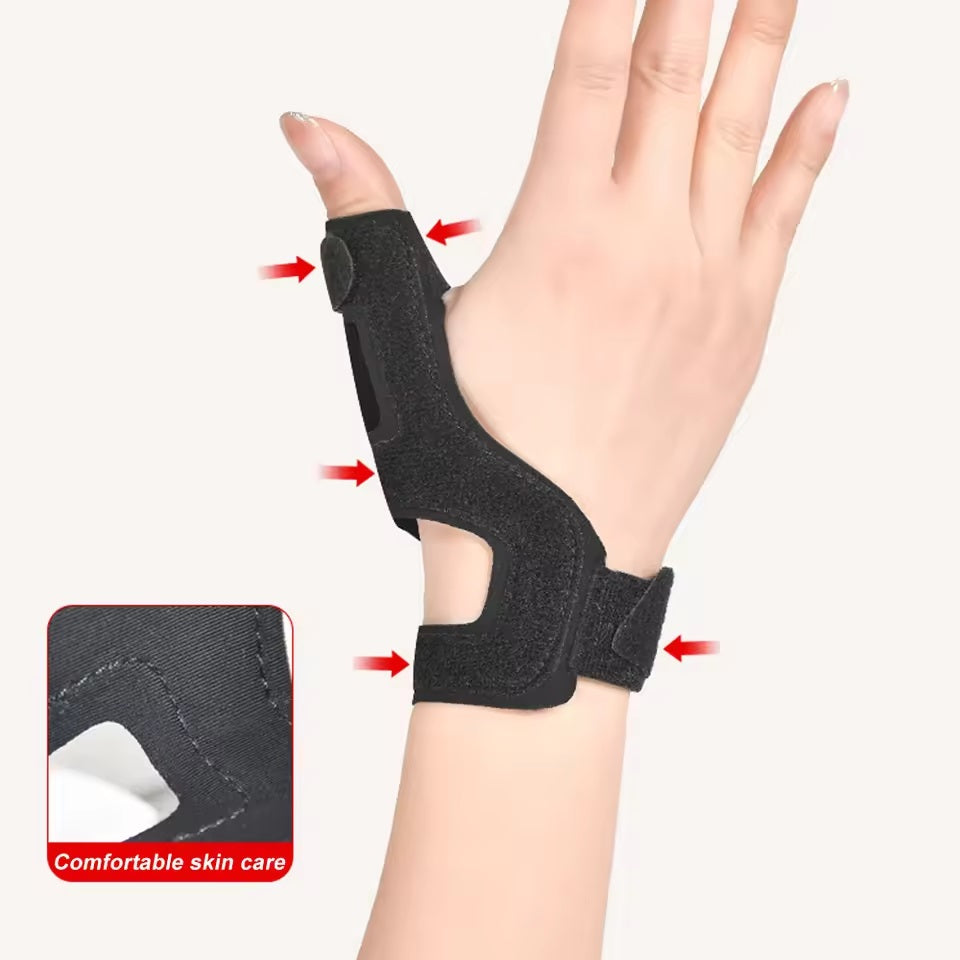 Curvear Reversible Thumb Splint Wrist Support for Arthritis & Trigger Finger – 1PC Right Hand, Comfortable & Adjustable