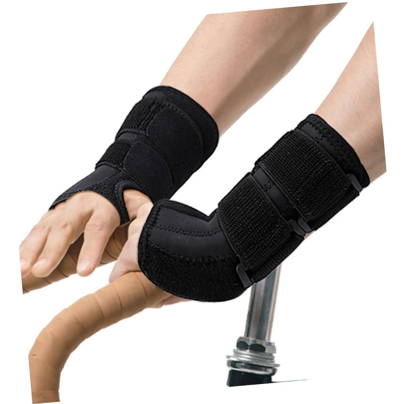 Curvear Wrist Splint for Carpal Tunnel Institutes, Night Support, Hand Splint with 3 Stationary Adjustable Wrist Support Braces, 1Pair