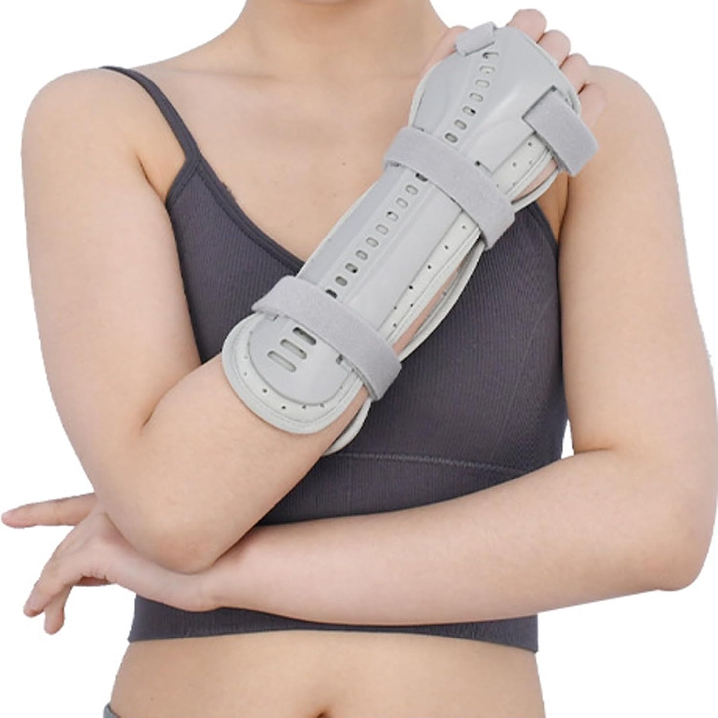 Curvear Hand Fracture Fixation Brace, Wrist & Forearm Support, Breathable Material, Night Immobilizer, for Carpal Tunnel Syndrome, Forearm or Wrist Tendonitis Pain Treatment