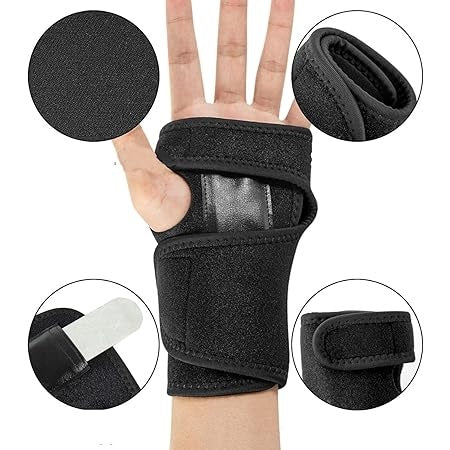Curvear 2PCS Breathable Protective Support Fitness Hand Wrist Band Relief Pain Brace Adjustable Sport Wrist