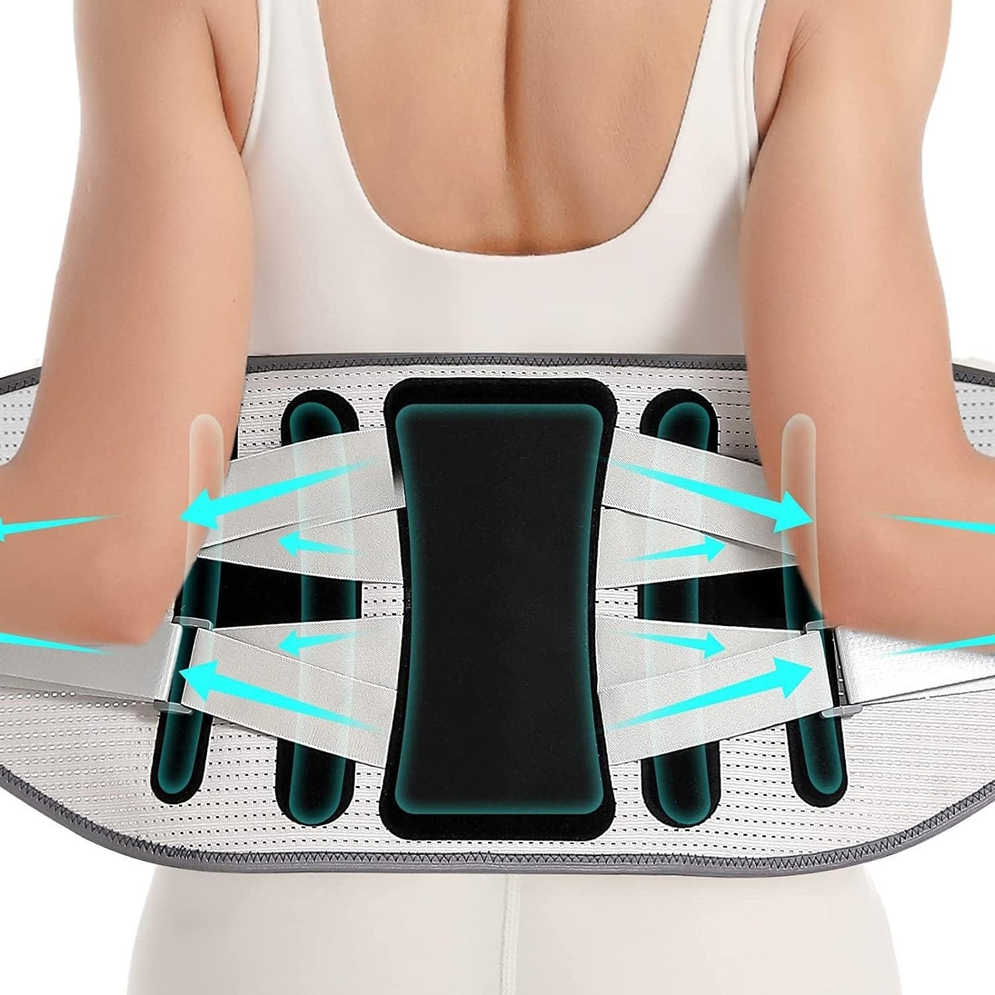 Curvear Breathable Lower Back Brace Men Women Waist Support Belt Disc Herniation Orthopedic Lumbar Decompression Belt With Large Area