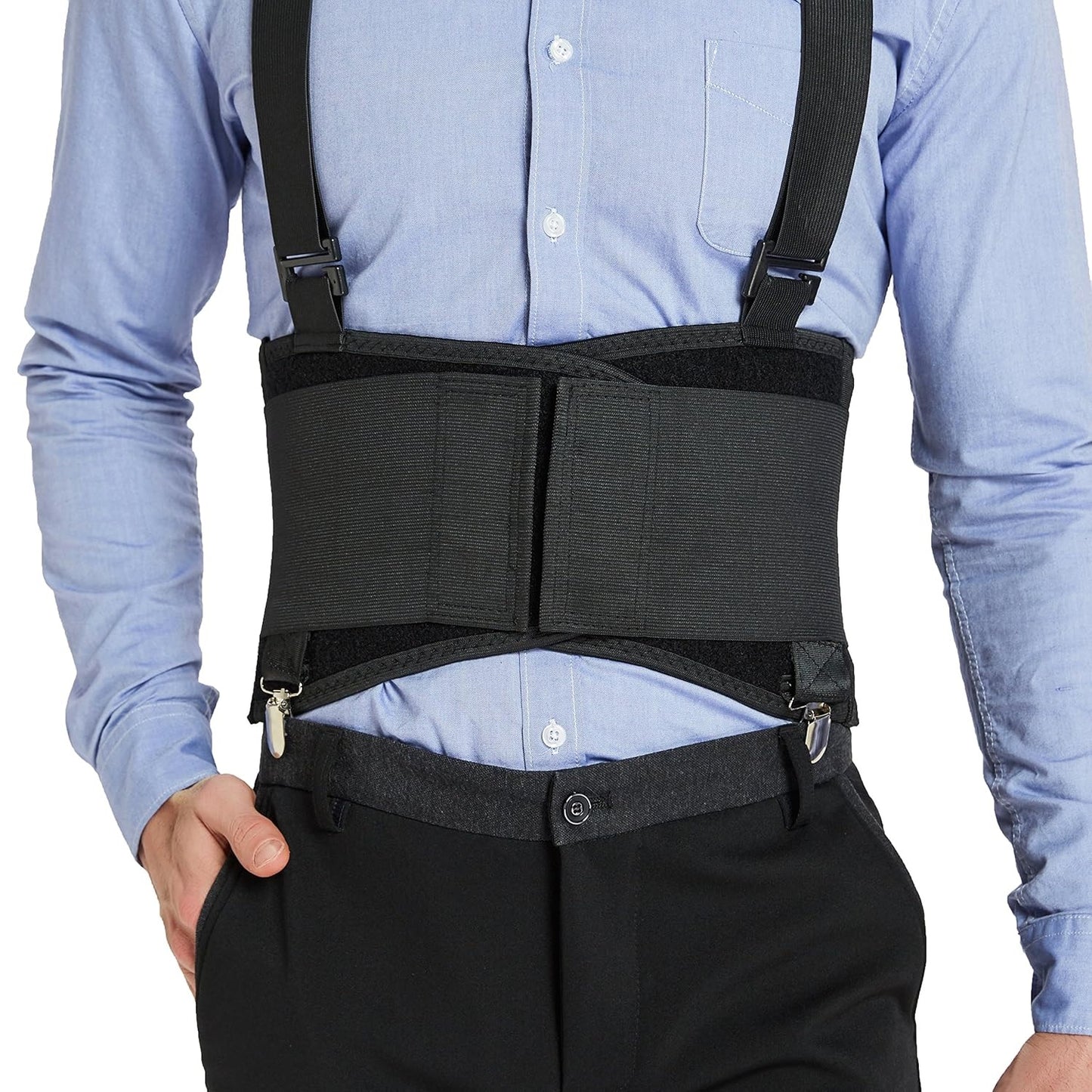 Curvear Adjustable Waist Support Belt Working Lumbar Lower Back Brace Support Belt Back Pain Relief, Injury Recovery, Heavy Lifting Support, Back Brace