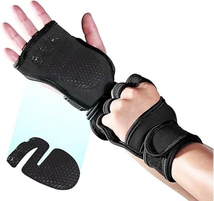 Curvear 1 Pair Wrist Support Workout for Fitness Bodybuilding Weightlifting Hand Gym Sports Gloves Protector Dumbbells