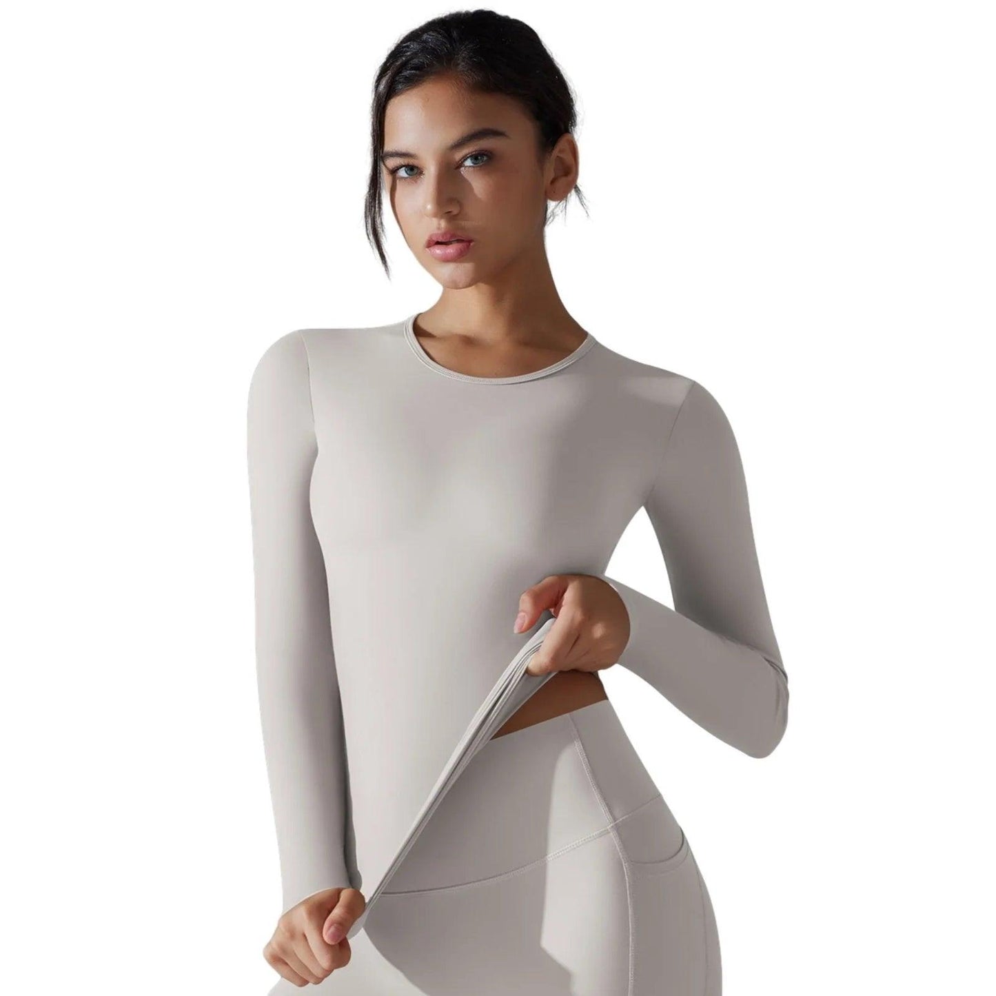 Curvear Women's Compression Top T-Shirt for Gym Sports Yoga Swimming Running Full Sleeve