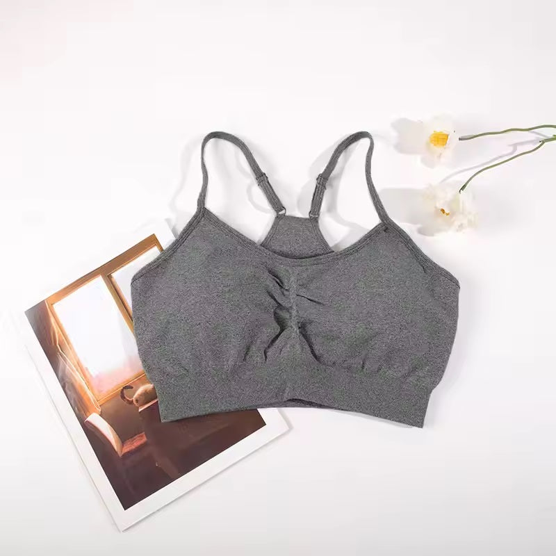 Curvear Seamless Sports Set for Women Yoga Bra Soaked Cycling Shorts Elastic Workout Outfit Sportswear 2 Piece Set