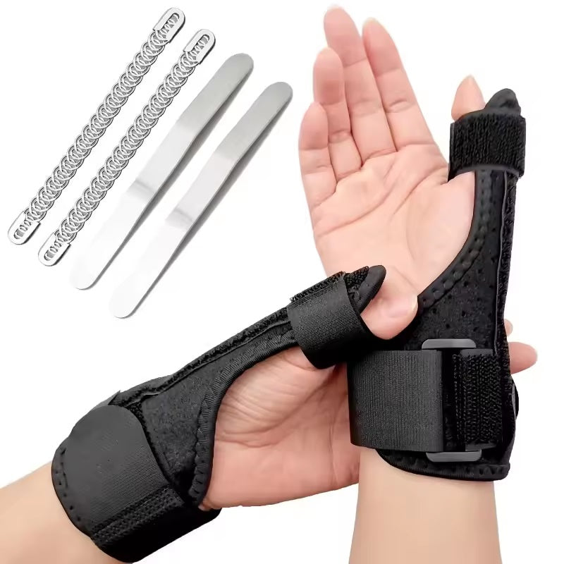 Curvear Thumb Brace, Thumb Spica Splint, Reversible Thumb & Wrist Stabilizer splint, Adjustable Breathable Wrist Splint/Hand Brace for Right and Left Hand, Pain Relief, for Tendonitis Arthritis