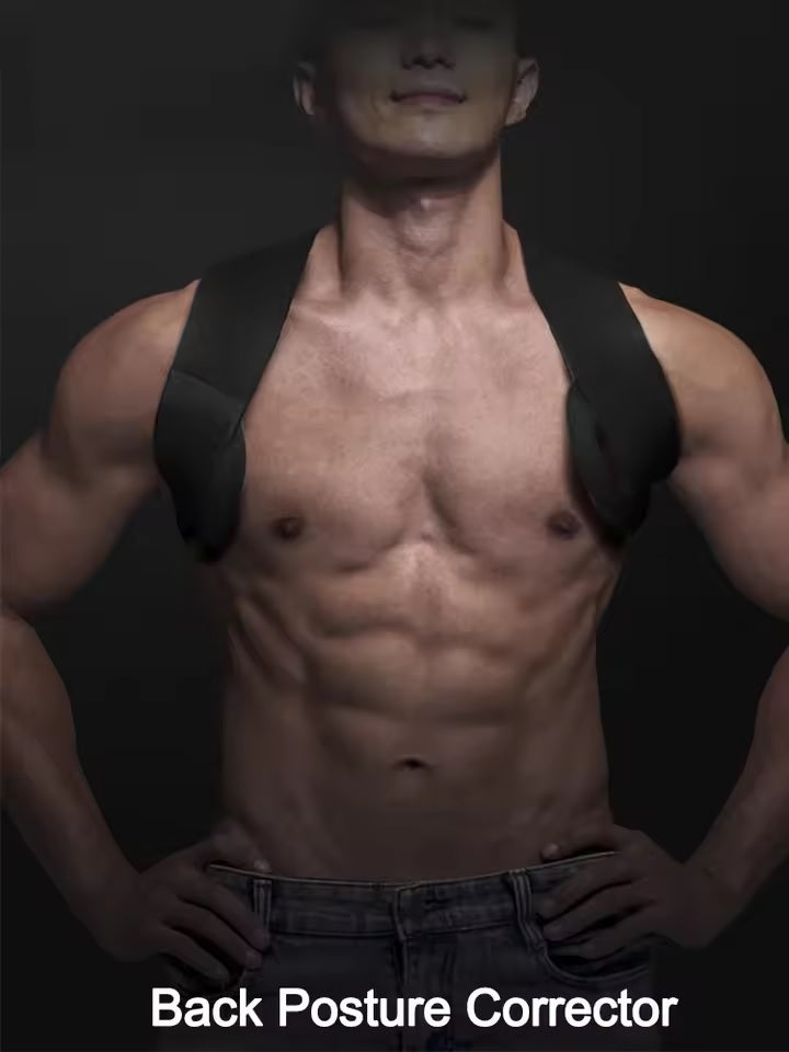 Curvear Adjustable Back Posture Brace, Upper Back Initiated Lumbar Belt, Clavicle Spine, Protruding Body