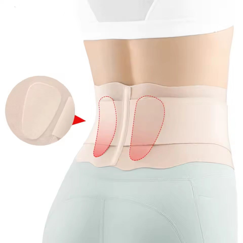 Curvear Unisex Breathable Lumbar Support Belt, Lower Back Support Belt & Otolaryngology Institutes, Support Belt for Contrast Atticus, Scoliosis, Herniated Disc