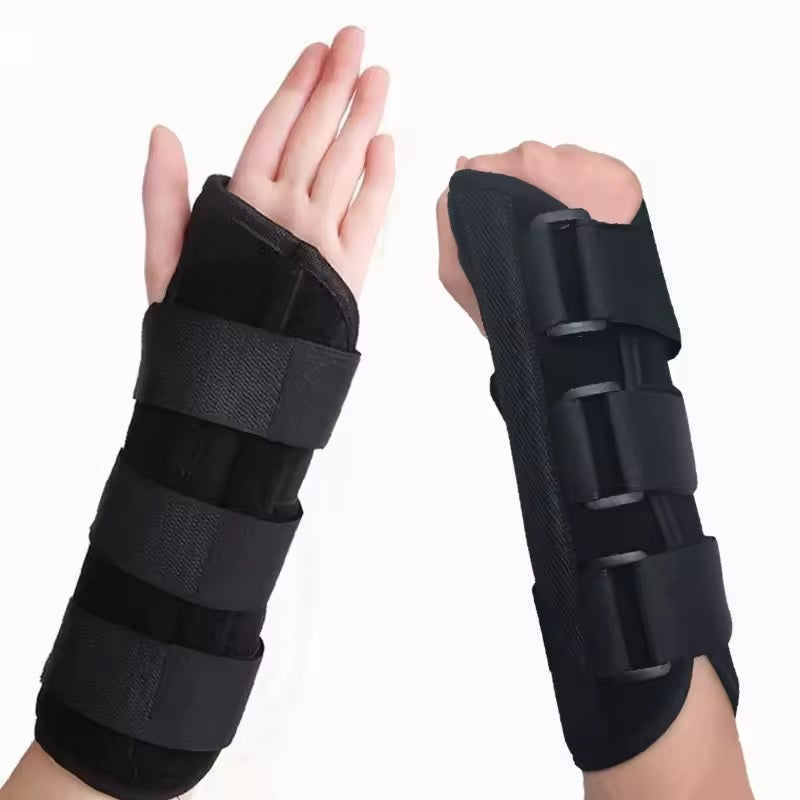 Curvear Carpal Tunnel Syndrome Wrist Fracture Support, Wrist Splint Fixation Splint, Wrist Fracture Fixation with Flat Bracelets, Support for Men and Women 1 Pair
