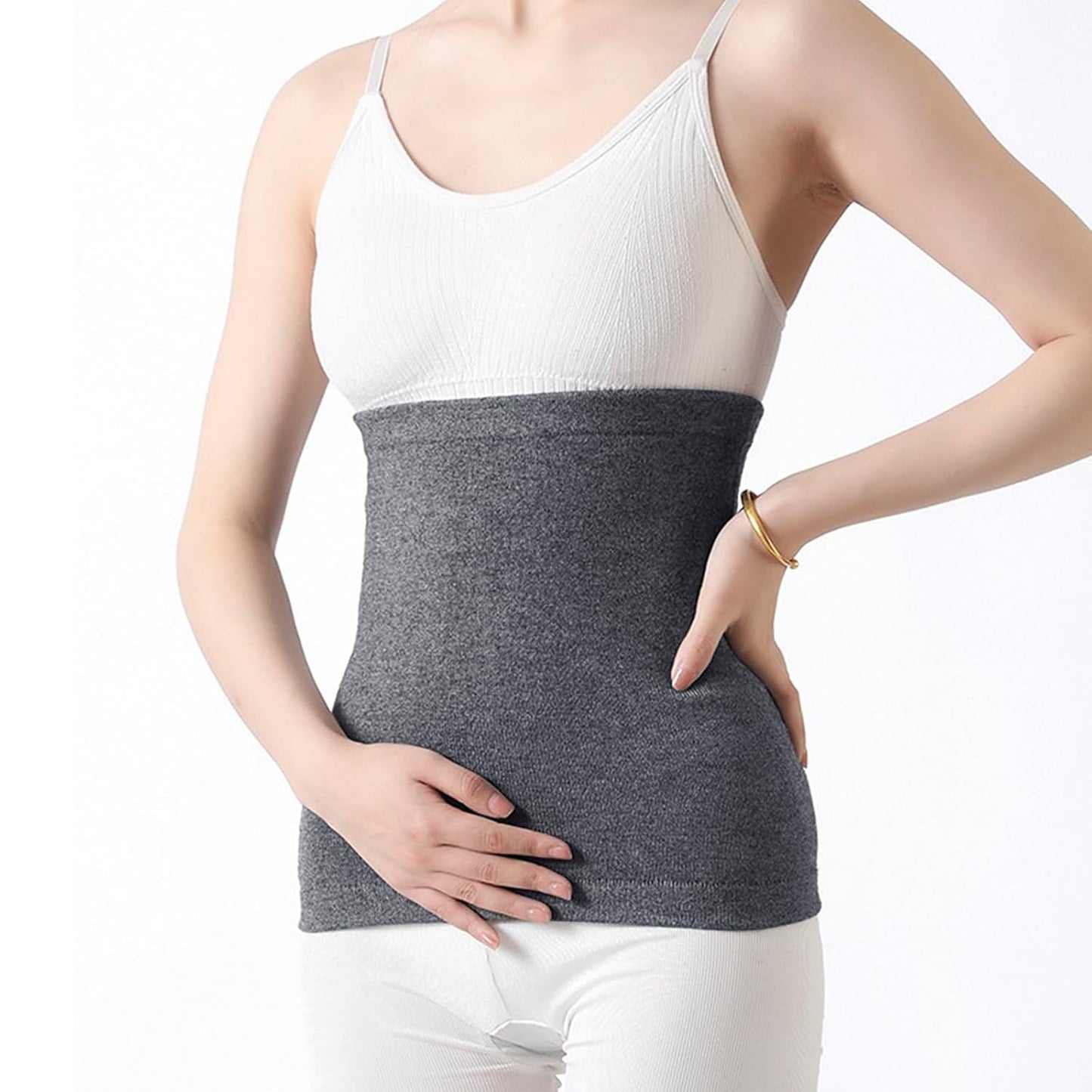 Curvear Cashmere warm belt, back brace, self-heating lumbar support, round and thin waist, kidney binder, belly and stomach warmer