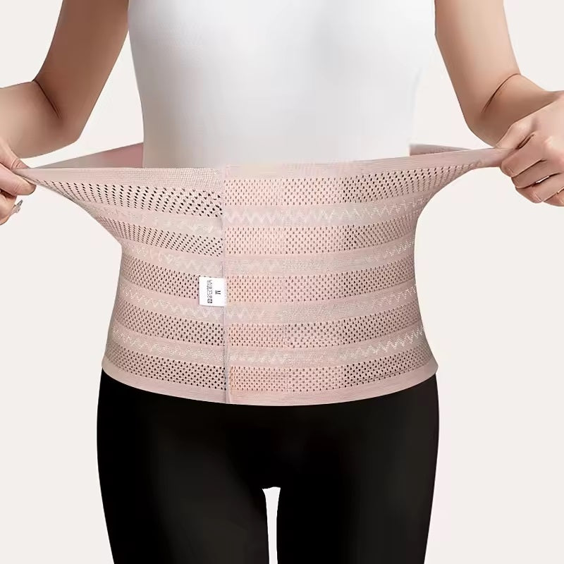 Curvear Women's Full Elastic Abdominal Belt, Medical Fixation Band, Lumbar Support Brace, Postpartum Staylace, Abdominal Belt