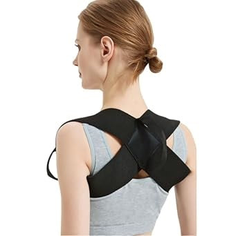 Curvear Adjustable Back Posture Brace, Upper Back Initiated Lumbar Belt, Clavicle Spine, Protruding Body