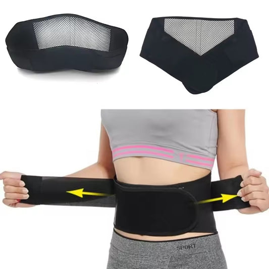 Curvear Waist Brace Support Belt Band Self Heating Lower Back Supports Magnetic Therapy Lumbar Waist Bandage Back Waist Belt
