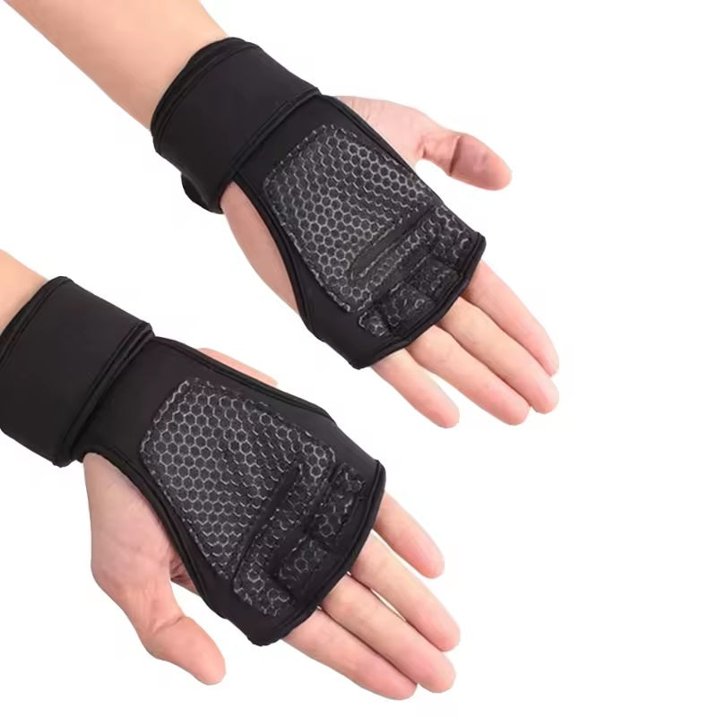 Curvear 1 Pair Wrist Support Workout for Fitness Bodybuilding Weightlifting Hand Gym Sports Gloves Protector Dumbbells