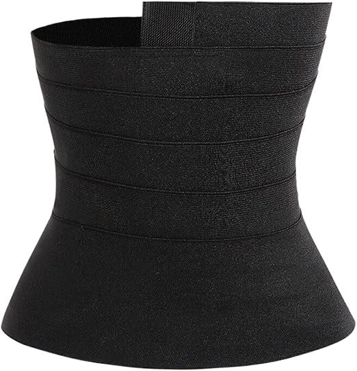 Curvear Abdominal Binder, Support Belt Comfortable Body Shaper Abdominal Belt Lower Back Pain Relief Waist Compression Wrap for Shape