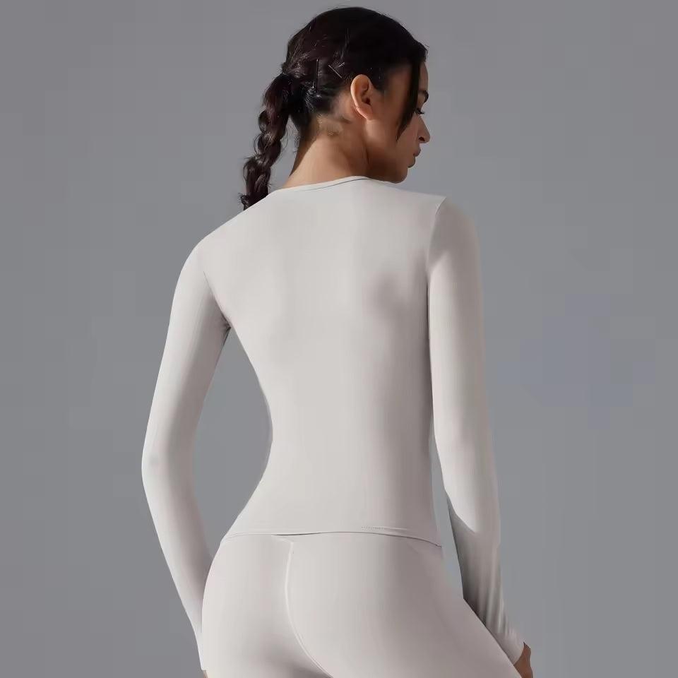 Curvear Women's Compression Top T-Shirt for Gym Sports Yoga Swimming Running Full Sleeve