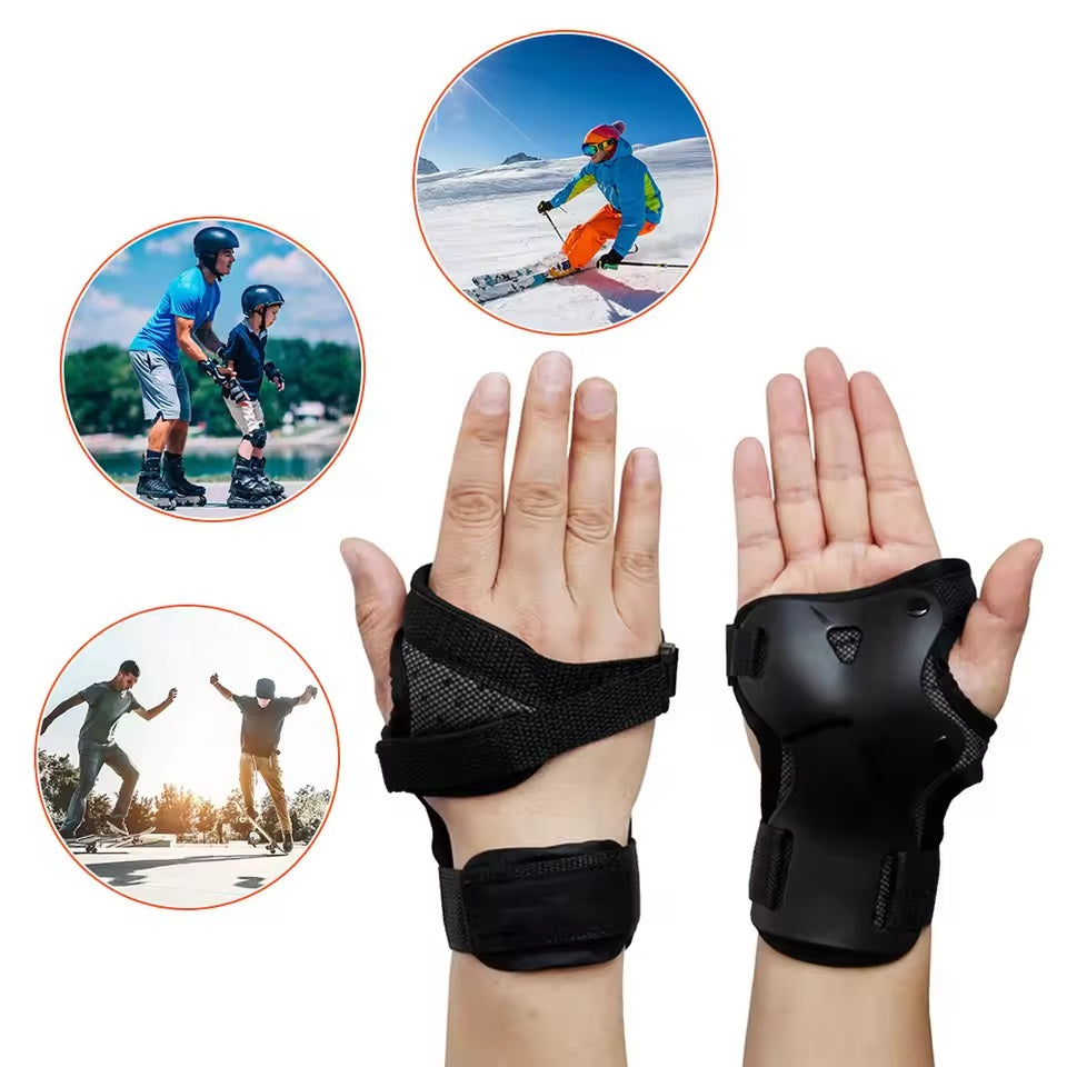 Curvear Comfortable Wrist Guard for Roller Skating and Skateboarding, Skiing Hypothesis Protection, Shock Absorption, Protective Gear