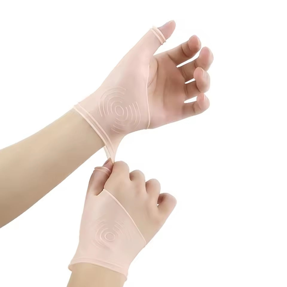 Curvear Thumb Stabilizer Wrist Support Braces, Arthly Silicone Hand Massage Protector Sleeve