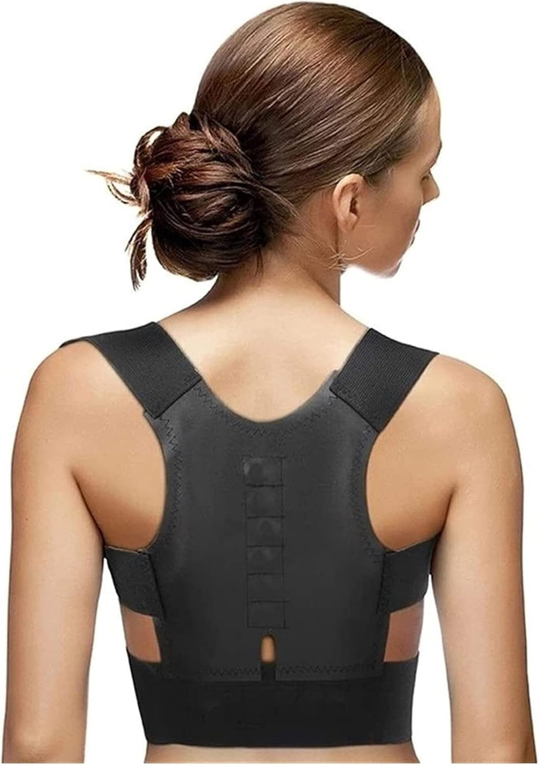 Curvear Unisex Back Posture Corrector, Magnetic Adult Correction Tape, Spine Back Shoulder Lumbar Posture Correction, Corset Body Shaper