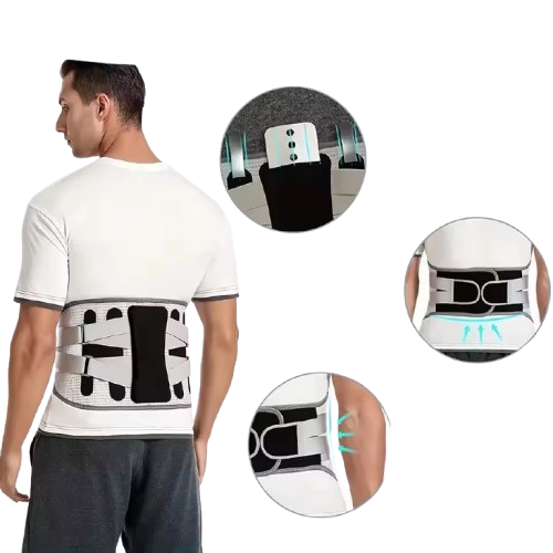 Curvear Breathable Lower Back Brace Men Women Waist Support Belt Disc Herniation Orthopedic Lumbar Decompression Belt With Large Area