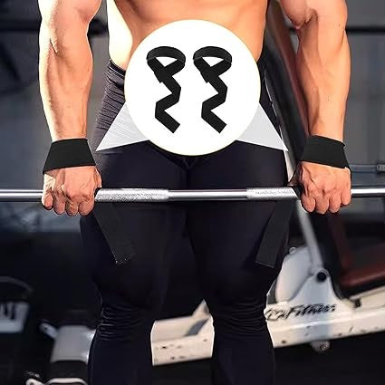 Curvear Lifting Straps, Wrist Straps for Weightlifting, Deadlift Straps, Weightlifting Straps with Wrist Padded for Deadlifting, Powerlifting, Bodybuilding, Strength Training
