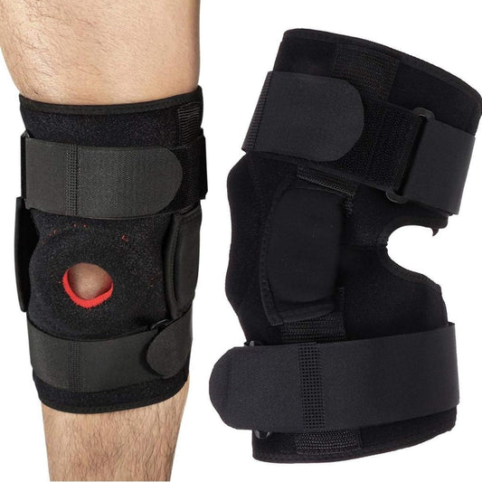 Curvear 1Pcs Adjustable Open Knee Brace Support for Men & Women - Arthritis Relief, Joint Pain & Sports Protection