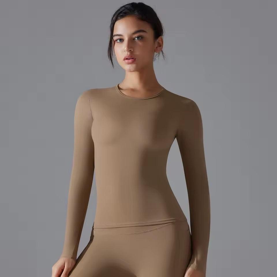 Curvear Women's Compression Top T-Shirt for Gym Sports Yoga Swimming Running Full Sleeve