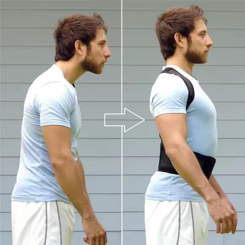 Curvear Back Pain Relief Posture Support Belt, Pain Relief Belt, Unisex Posture Corrector Brace Back Medical Support Brace for Body