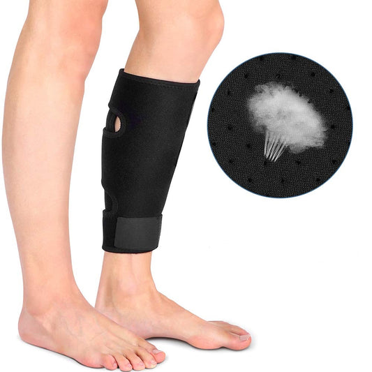 Curvear Calf Support Knee And Leg Brace, Breathable Shin Splint Compression Wrap with Adjustable Hook and Loop for Calf Muscle Sprains, Swelling, Strain Injury Prevention and Torn Calves Pain Relief