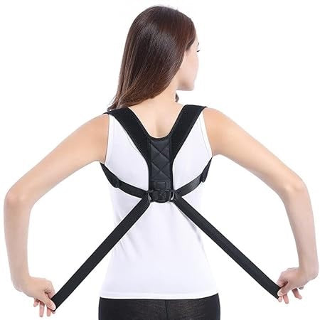 Curvear Posture Corrector Back and Shoulder Support Brace for Women & Men Neck Pain Relief Kyphosis Improve Bad Posture Adjustable Trainer
