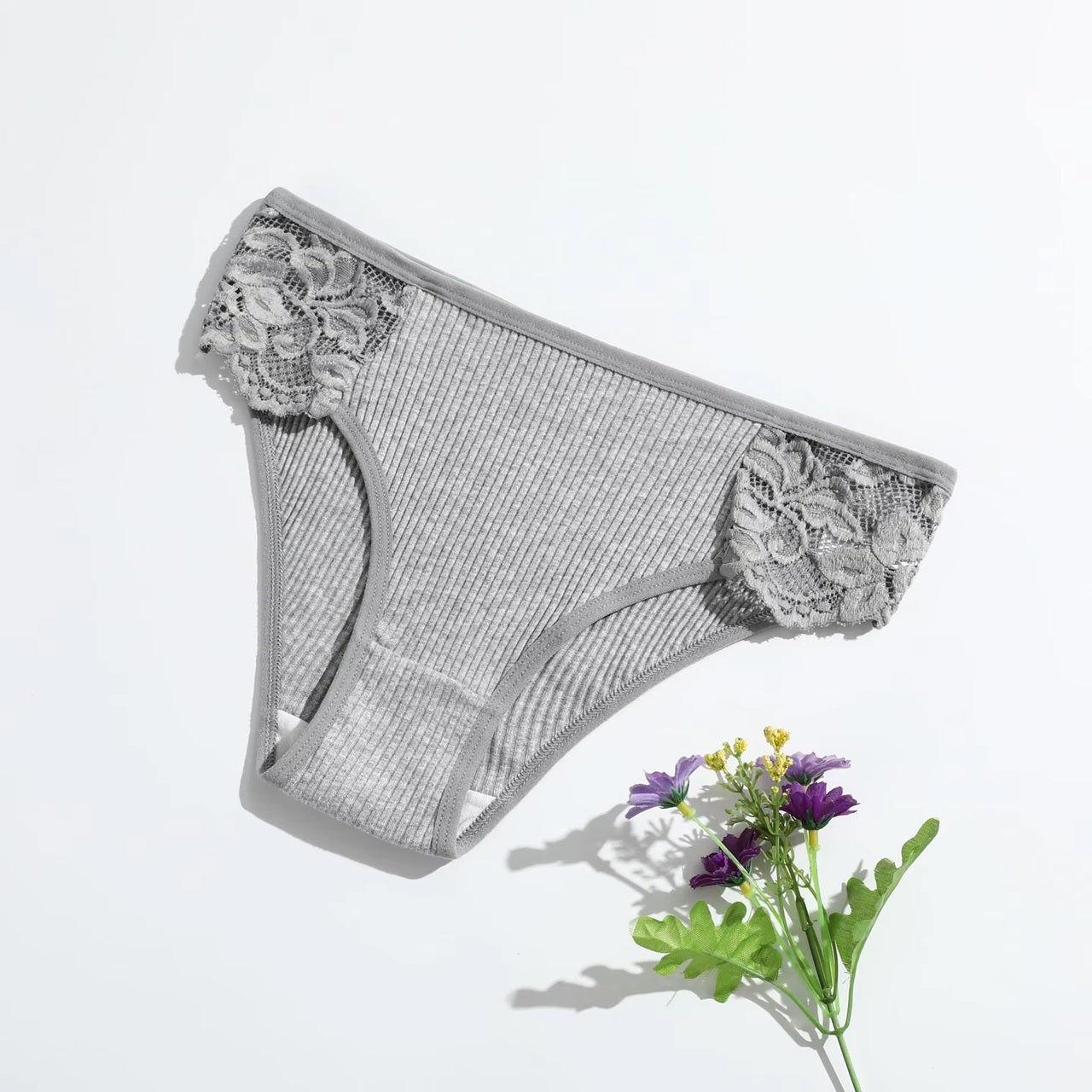 Curvear Cotton Underwear for Women Sexy Lace Bikini Panties Low Rise Soft Stretch ladies Cheeky Hipster.