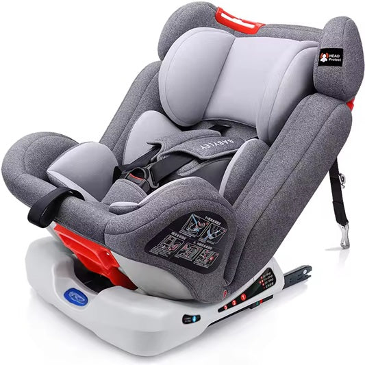 Curvear Baby Child Safety Car Seat with 360 Rotation for 0-12 Year Old - Adjustable, Comfortable, and Secure Baby Car Seat.