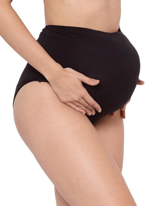 Curvear High Waist Abdominal Support Pregnancy Panties Seamless Maternity Underwear Shapewear for Women.