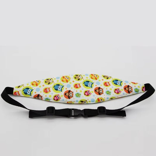 Curvear Infant Car Seat Head Restraint Child Safety Belt Head Support Fixed Auxiliary Belt Adjustable Baby Sleep Fence Safety Pillow