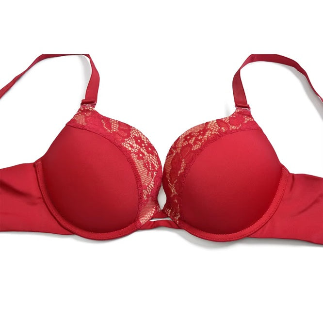 Curvear New Women Bra Padded Lace Bralette Push Up Bras Wire Bone Floral Sexy Lingerie Plunge Brassiere 30-44 Size A-E Cups.