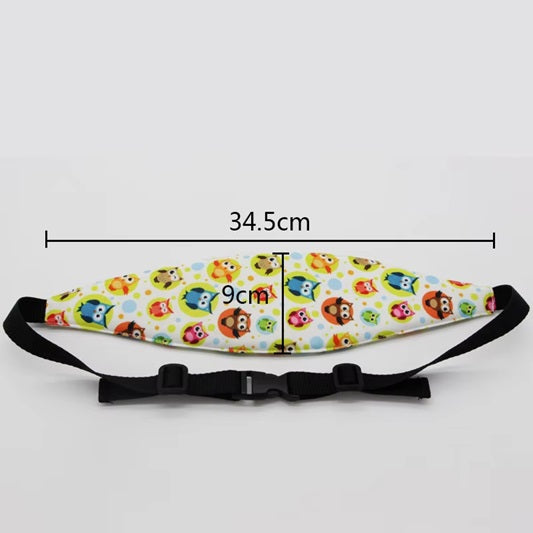 Curvear Infant Car Seat Head Restraint Child Safety Belt Head Support Fixed Auxiliary Belt Adjustable Baby Sleep Fence Safety Pillow