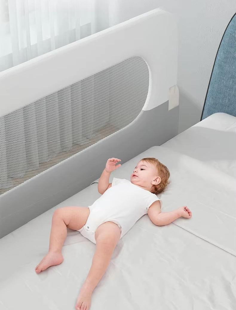 CURVEAR®️120CM Baby Safety Bed Rail, Child Safety Bedside Barrier, Adjustable Bed Fence for Toddler Protection and Safety.
