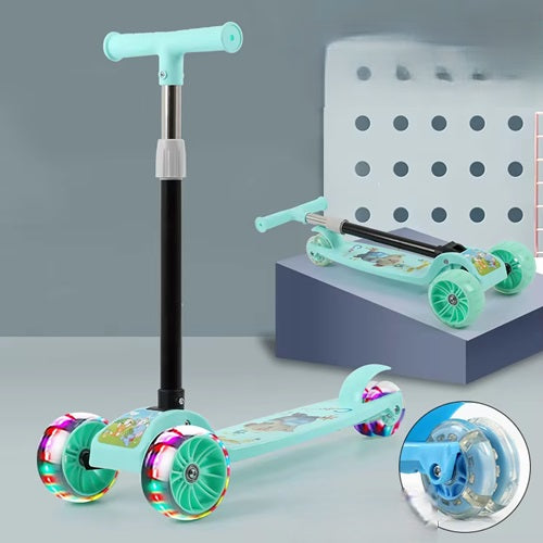 Curvear Children baby kids scooters luminous wheel outdoor 3 three wheels 2 in 1. toys kick scooters foot scooter